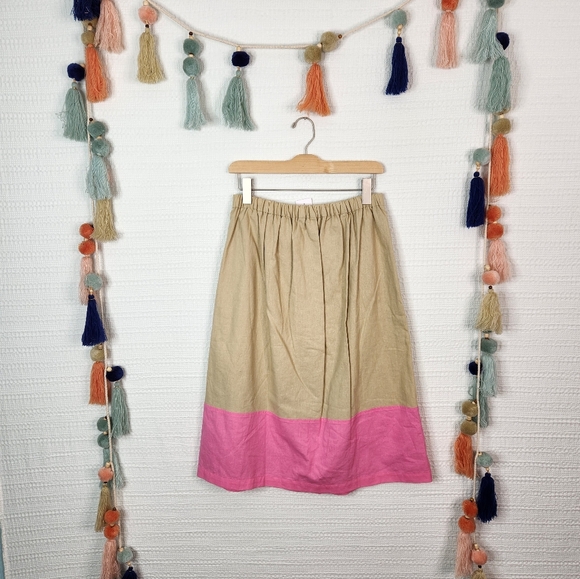 J. Crew Factory Linen Blend Midi Skirt - Picture 5 of 7